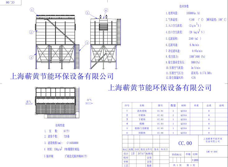 上海蘄黃布袋除塵器設(shè)備